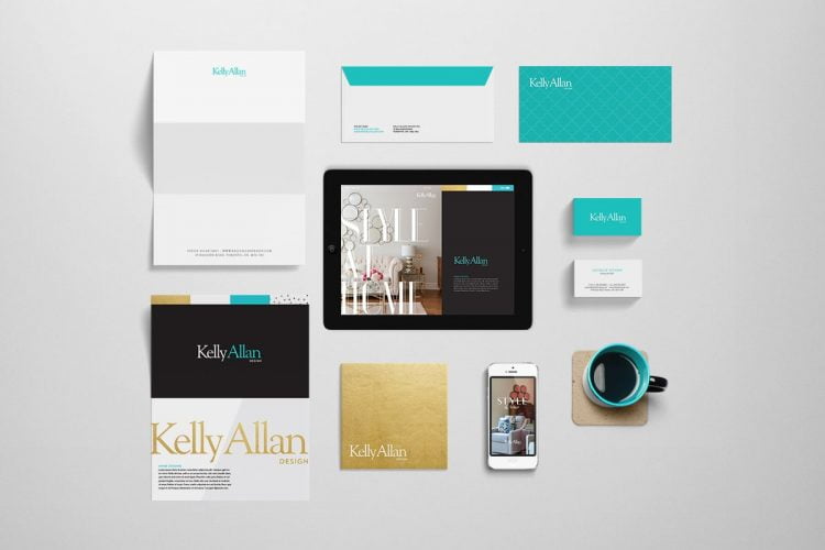 Branding materials for Kelly Allan Design - Iconica Communications