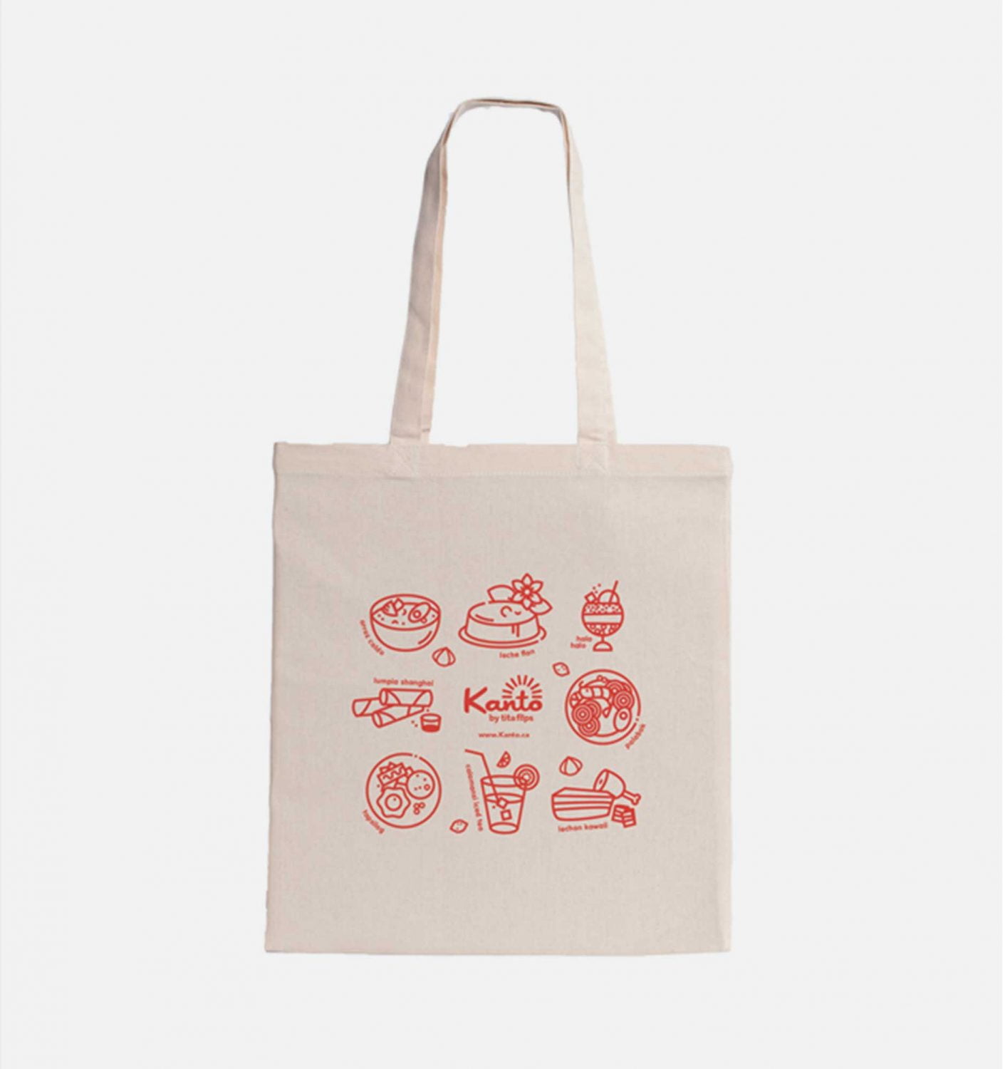Kanto Filipino food tote bag