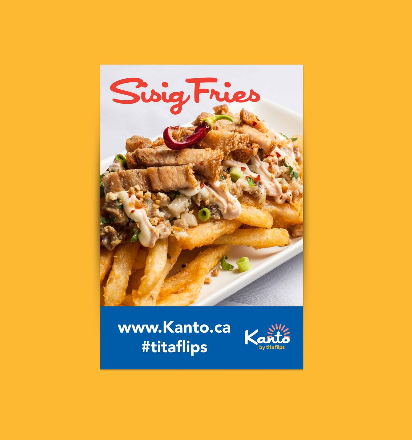 Sisig Fries dish from Kanto