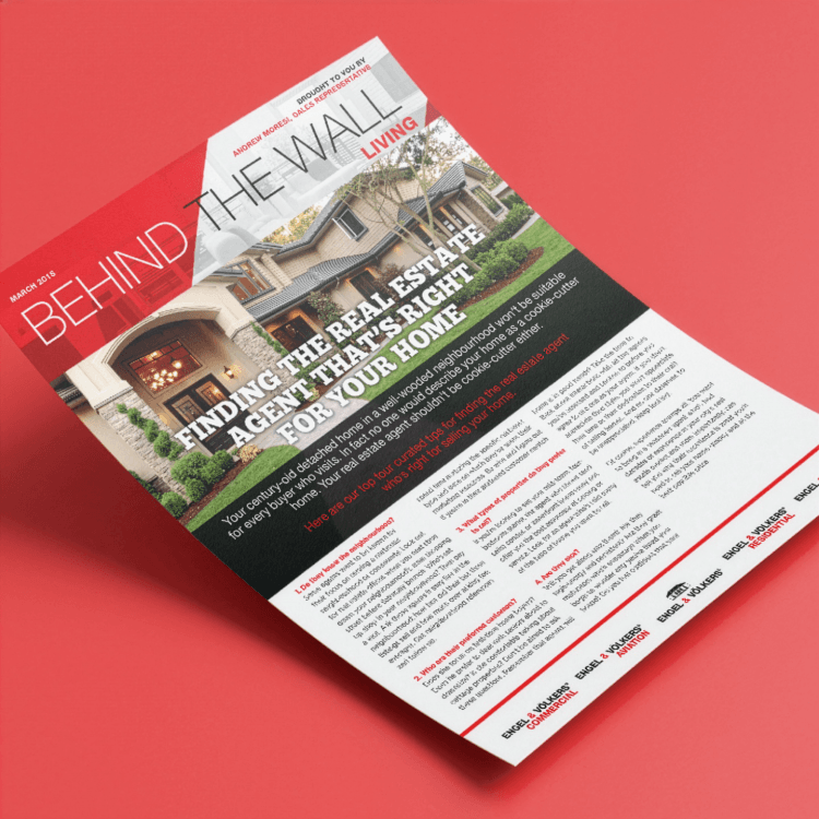 Real estate flyer: Behind the Wall