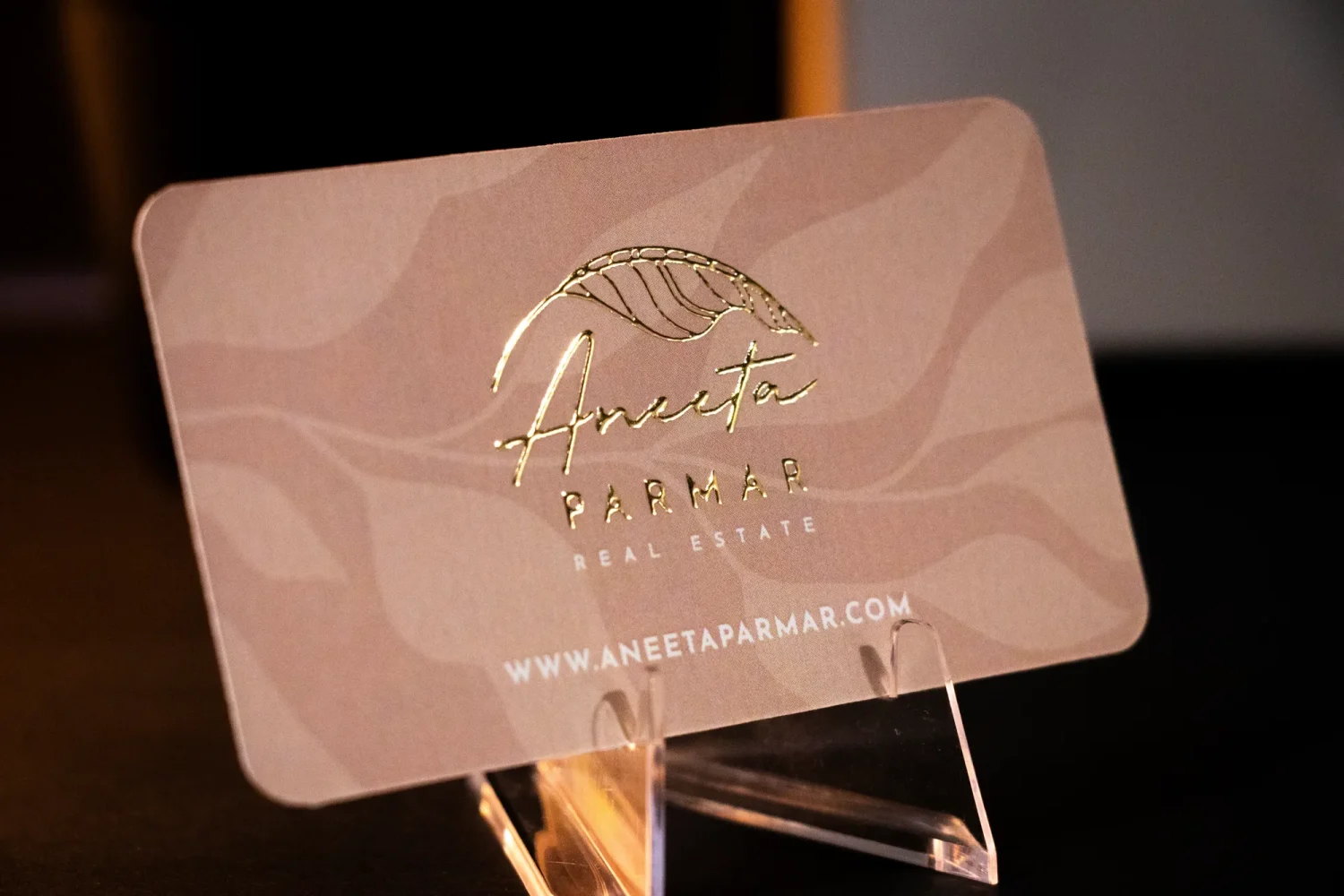 NFC business card for Aneeta Parmar - Iconica Communications